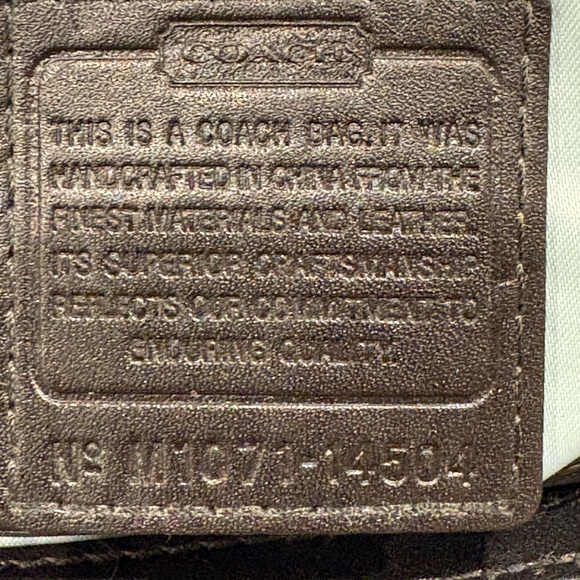 Coach Peyton Black Signature Satchel - Picture 8 of 9